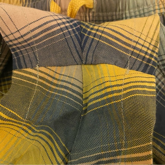 RVCA Medium Yellow Blue Pink Plaid Shorts - Picture 13 of 15